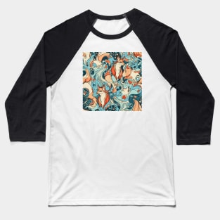 Psychedelic foxes Baseball T-Shirt